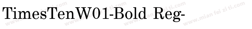 TimesTenW01-Bold Reg字体转换